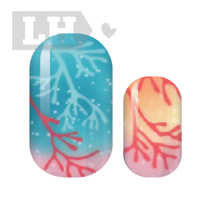 Coral-y Reef Nail Wraps