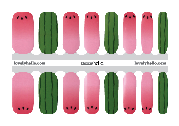 Juicy Melon Nail Wraps