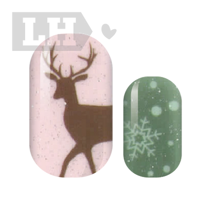 Sweet Deery Frost Nail Wraps