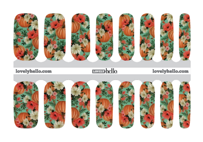 Forever Pumpkin Nail Wrap