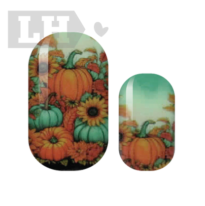 Teal Pumpkin Nail Wrap