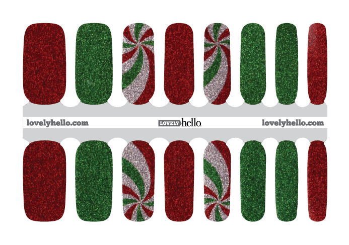Holiday Mint Nail Wraps