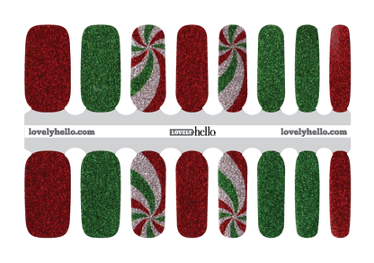 Holiday Mint Nail Wraps