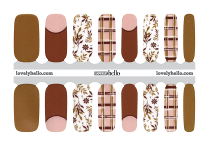Fall Fabrics Nail Wrap