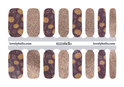 Pumpkin Harvest Nail Wraps