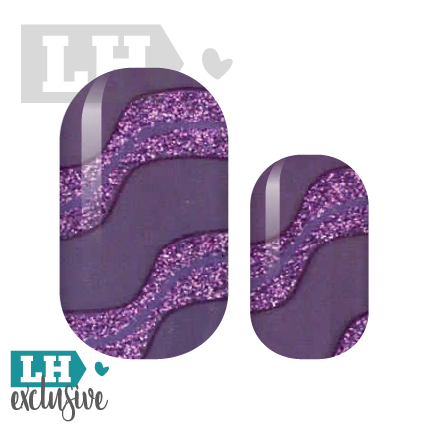 Purple Stream Nail Wraps