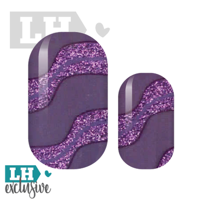 Purple Stream Nail Wraps