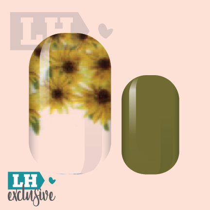 Sunflower French Nail Wraps