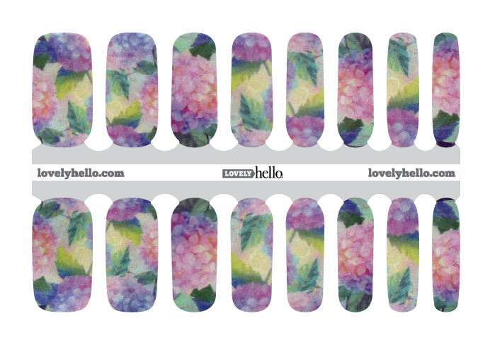 Hydrangea Nail Wraps