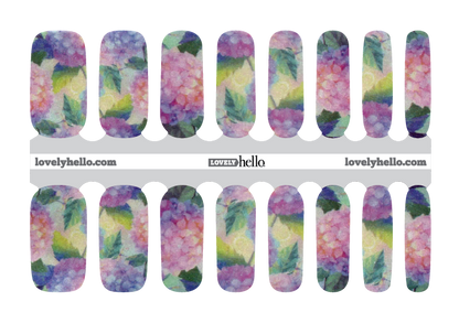 Hydrangea Nail Wraps