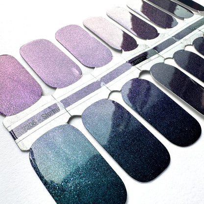 Mystic Storm (Forest/Purple) Color Shift Nail Wraps
