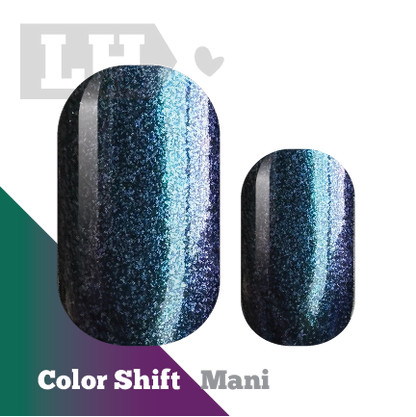 Mystic Storm (Forest/Purple) Color Shift Nail Wraps