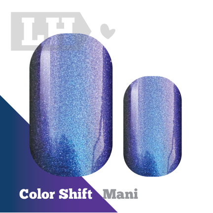 Dynamic (Blue/Purple) Color Shift Nail Wraps