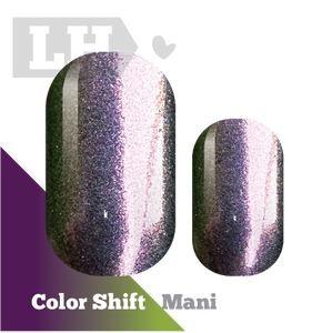 Wanderlust (Purple/Red/Green) Color Shift Nail Wraps
