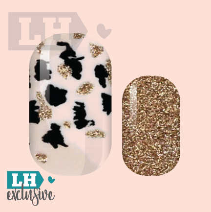 Golden Prints Nail Wraps