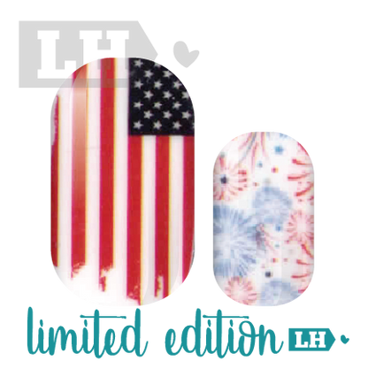 Stars &amp; Strips Nail Wrap - Limited Edition