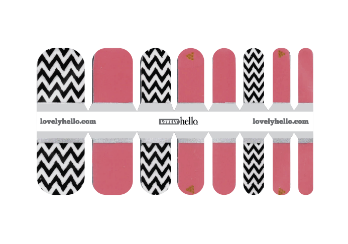 Pinky Chevron Pedi Wrap