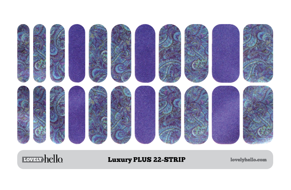 Aqua Paisley Nail Wraps (Limited Edition)