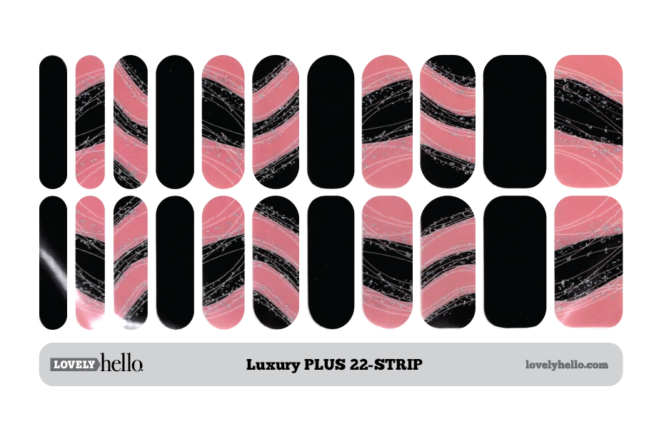 Blush & Black Nail Wraps (Limited Edition)