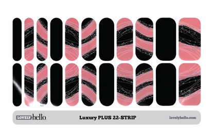 Blush &amp; Black Nail Wraps (Limited Edition)