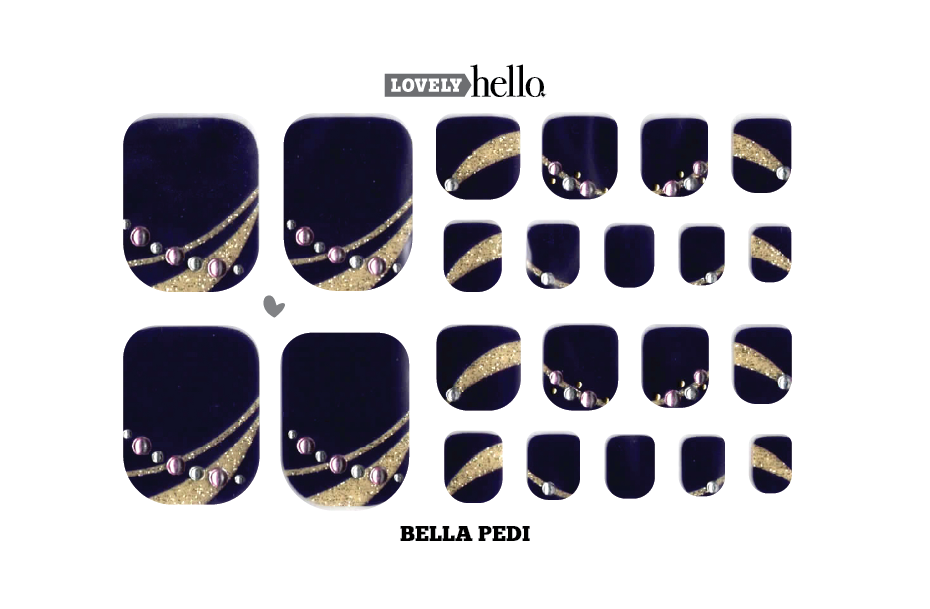 Dazzling Diva 3D Pedi Nail Wraps