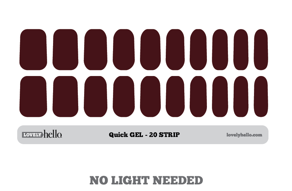 Red Red Wine Quick Gel Nail Wraps