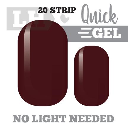 Red Red Wine Quick Gel Nail Wraps