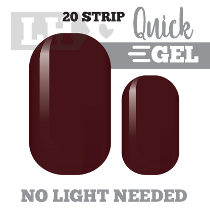Red Red Wine Quick Gel Nail Wraps