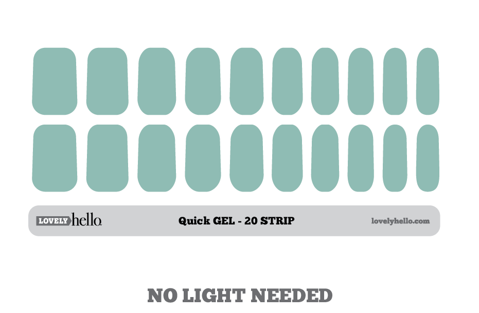 Sky Mint Quick Gel Nail Wraps