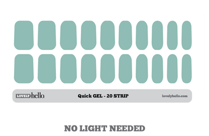 Sky Mint Quick Gel Nail Wraps