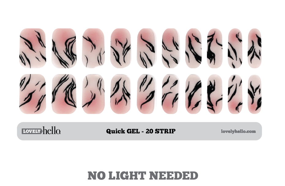 Blush Tigress Quick Gel Nail Wraps