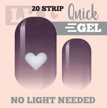 Plum Love Ombre Quick Gel Nail Wraps