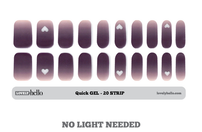 Plum Love Ombre Quick Gel Nail Wraps