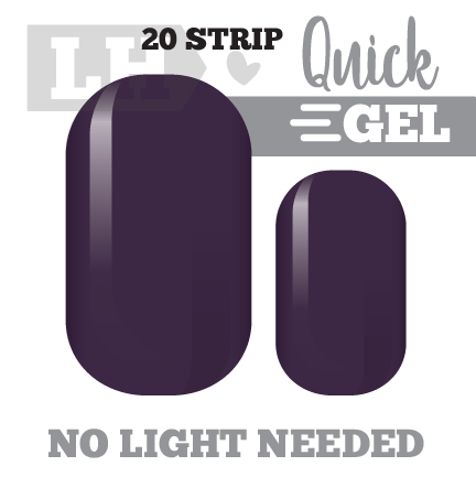 Eggplant Quick Gel Nail Wraps