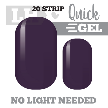 Eggplant Quick Gel Nail Wraps