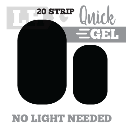 Obsidian (Matte) Quick Gel Nail Wraps