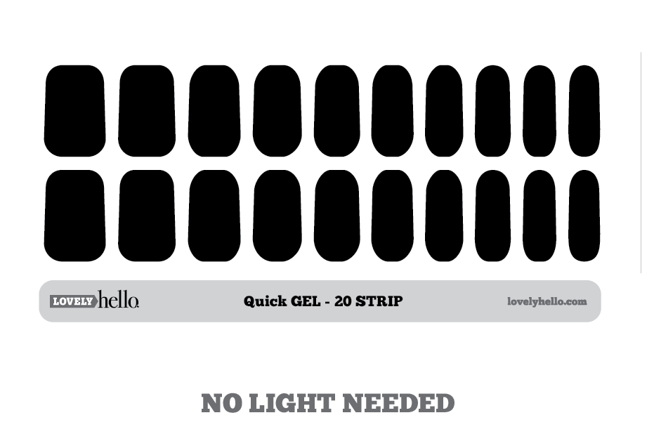Obsidian (Matte) Quick Gel Nail Wraps