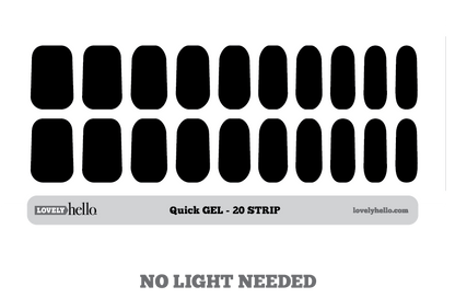 Obsidian (Matte) Quick Gel Nail Wraps