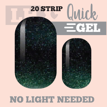 Midnight Storm Quick Gel Nail Wraps