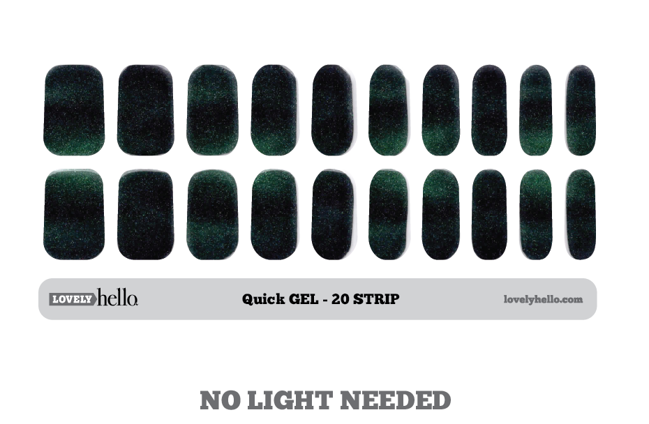 Midnight Storm Quick Gel Nail Wraps