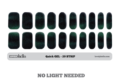 Midnight Storm Quick Gel Nail Wraps