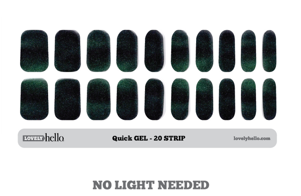 Midnight Storm Quick Gel Nail Wraps