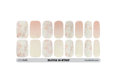 Blush Marble Nail Wraps