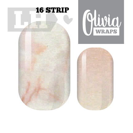 Blush Marble Nail Wraps