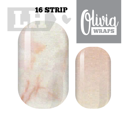 Blush Marble Nail Wraps