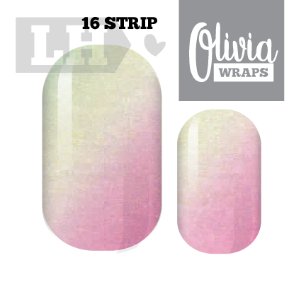 Cotton Candy Diagonal Nail Wrap