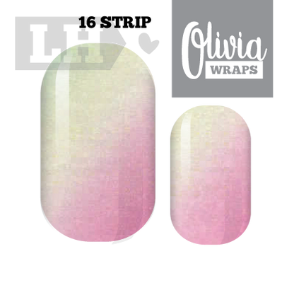 Cotton Candy Diagonal Nail Wrap