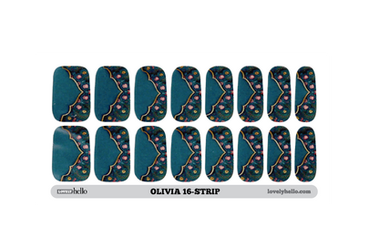 Silky Saree Olivia Nail Wraps