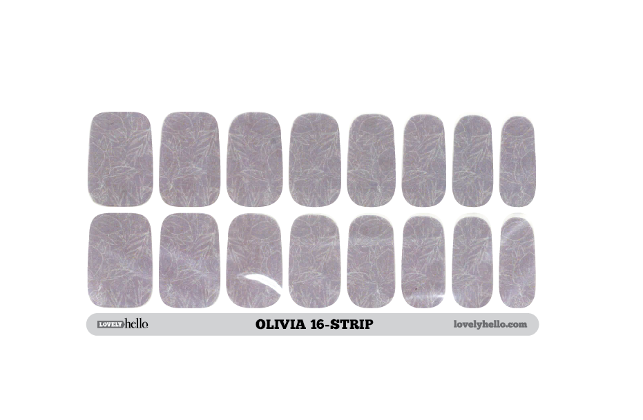 Metallic Floral Nail Wraps