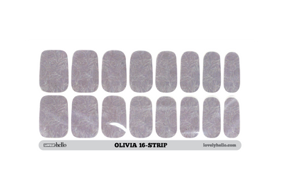 Metallic Floral Nail Wraps